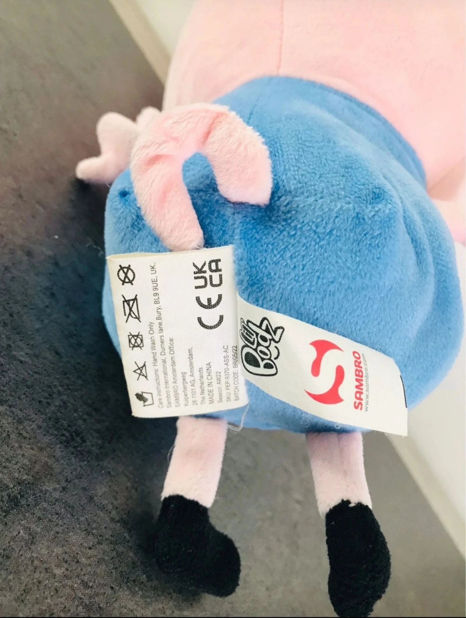 💙💖Gran Peluche de George Pig (Peppa Pig) - 33 cm - NUEVO💙💖 – photo 5